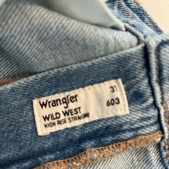 Wrangler 12 31 Wild West high rise straight NWT light vintage rodeo cowgirl - Picture 6 of 7